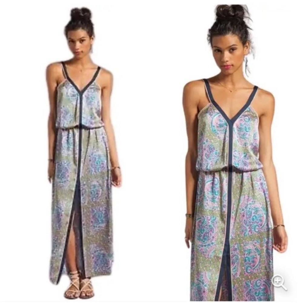 Juicy Couture Imperial Boho Starflower
Maxi Dress In Bardot Size 4 Slip colorful